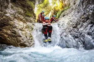 Kindercanyoning im Ötztal