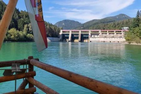 Grenzüberschreitende Floßfahrt auf der Drau Bild 5
