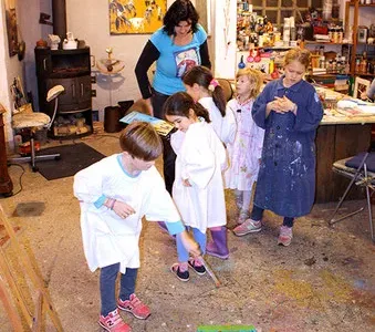 Kindergeburtstag im Atelier in Salzburg Bild 1