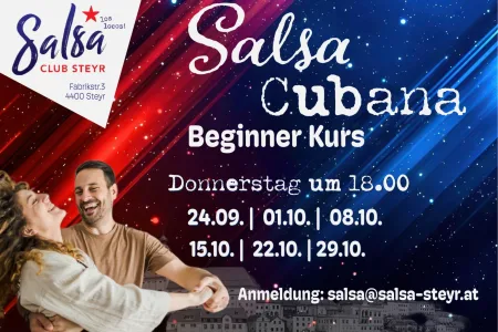 Salsa Beginner Kurs -Das kubanische Lebensgefühl in Steyr! Bild 1